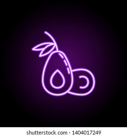 avocado dusk icon. Elements of Vegetables in multi color style icons. Simple icon for websites, web design, mobile app, info graphics on white background
