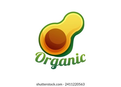 Avocado Environmental Organic Sticker Design