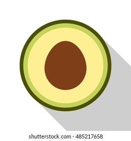 avocado flat icon. You can be used avocado icon for several purposes like: websites, UI, UX, print templates, promotional materials, info-graphics, web and mobile phone apps.