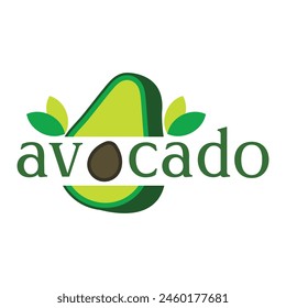 avocado flat modern minimalist logo