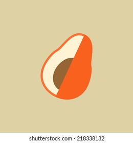 Avocado. Food Flat Icon