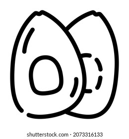 avocado food line icon vector. avocado food sign. isolated contour symbol black illustration