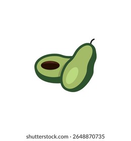 Avocado fresh fruit illustration product design