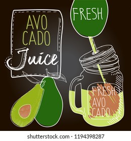 Avocado fresh juice