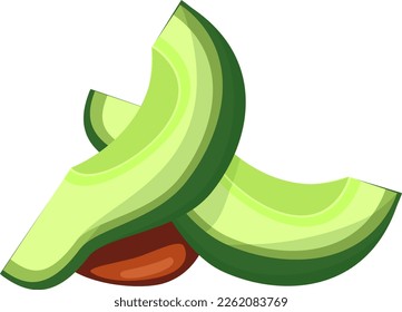 Avocado Fresh organic Fruit Illustration