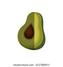 avocado fresh vegetable icon