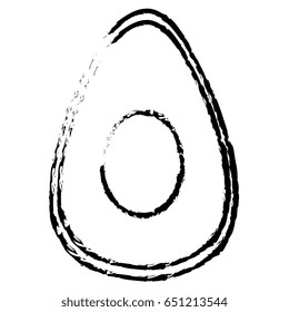 avocado fresh vegetable icon