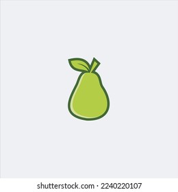 Avocado fruit abstract logo template. Avocado vector design. Health food logotype.