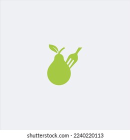 Plantilla de logotipo abstracto de fruto de aguacate. Diseño vectorial de aguacate. Logotipo de alimentos para la salud.