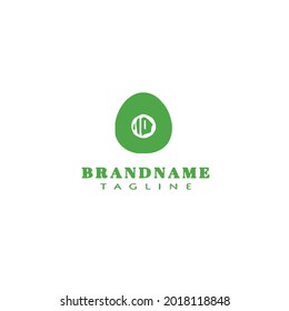 avocado fruit cartoon logo icon design flat modern vector illustration
