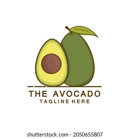 Avocado-Fruchtdesign-Logo