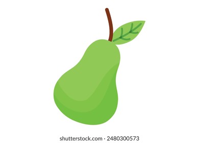 Avocado Frucht flache Aufkleber Design