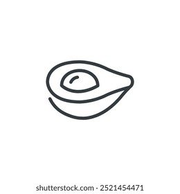 Avocado fruit food icon, vector illustration