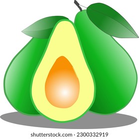 Avocado fruit has a lot of vitamins and is very good for health
