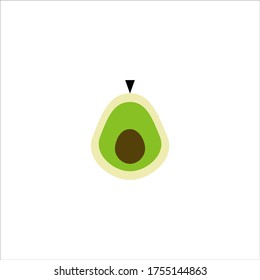 icono de la fruta aguda con estilo plano