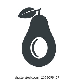 Avocado fruit icon sign and symbol on trendy design for design and print.