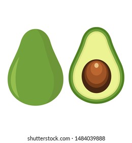 avocado - fruit icon vector design template