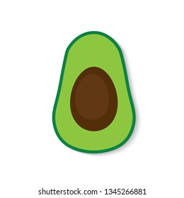 avocado fruit icon- vector illustration