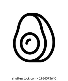 Avocado fruit icon vector illustration