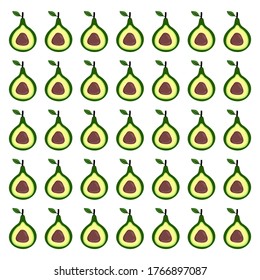 
avocado fruit, illustration of avocado fruit with flat style.
