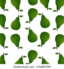 
Avocado-Früchte, Illustration von Avocado-Früchten mit flachem Stil.