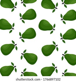 
fruta aguacate, ilustración de fruto aguacate con estilo plano.