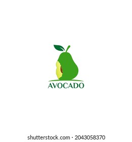 Avocado-Fruchtgrafik-Vektorlogo, sauber, einfach und leicht anwendbar
