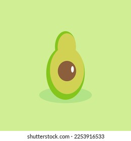 Plantilla de diseño del logotipo de la fruta de aguacate
