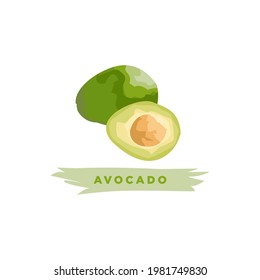 Avocado fruit logo template best for Avocado Farm logo