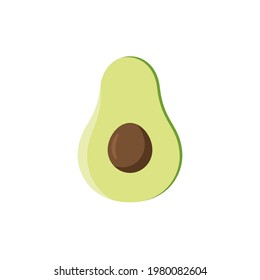 Avocado fruit logo template, healthy food symbols