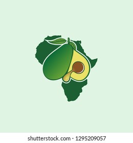 Avocado fruit logo template. Avocado oil logo vector design. avocado oil - healthy vegan food. Health food logotype - Vector 