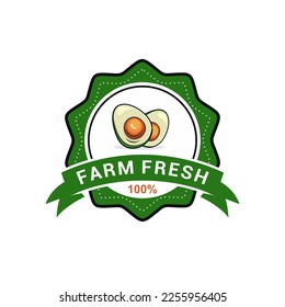 Avocado Fruit Logo Vector Template