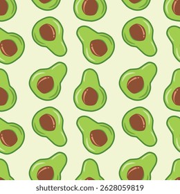 padrão de tema de fruta abacate, vetor de abacate, fundo tema de fruta fresca