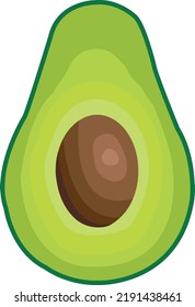 Avocado, fruit, vector, avocado vector