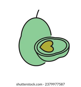 avocado Fruit Vector Art, Icons, and Graphics, fresh fruits