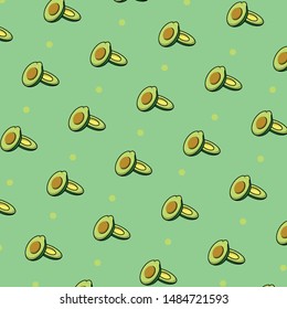 Avocado fruit vector Background Pattern