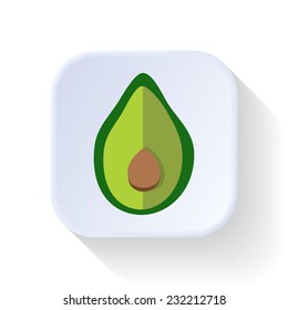 Avocado fruit vector graphic illustration design art