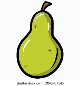 ilustración de vector de fruto agudo