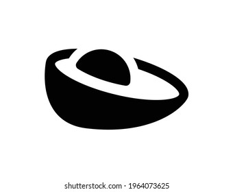 Avocado fruit vector icon illustration