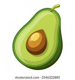 Avocado fruits icon. Fresh fruit and good food. vector illustration on white background.