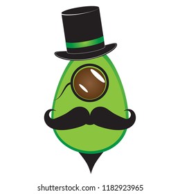 Avocado Gentleman Character/Logo