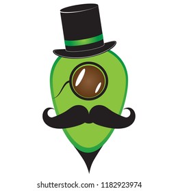Avocado Gentleman Character/Logo