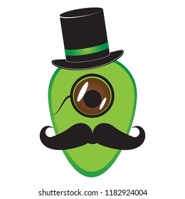 Avocado Gentleman Character/Logo