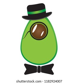 Avocado Gentleman Character/Logo