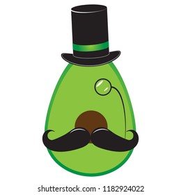 Avocado Gentleman Character/Logo