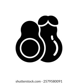 Avocado Glyph Icon. Avocado Icon