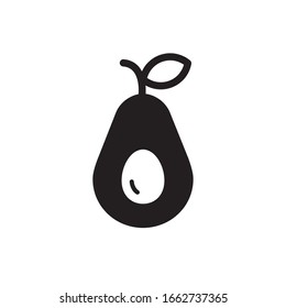 avocado glyph icon vegetable and fruit