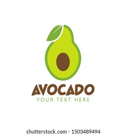 Avocado graphic design template vector isolated illustration