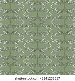 Avocado Green background with repeated align abstract pattern