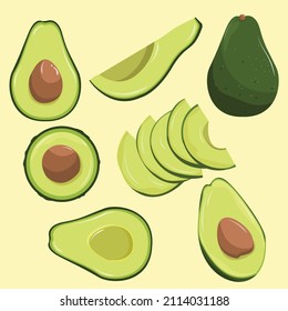 avocado guacamole set avocado troical fruit